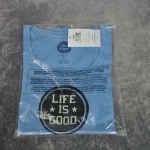 Life Is Good Tops - Life is Good Womens T-Shirt Life is Good Stamp 2XL Life Is Good Tops - Life is Good Womens T-Shirt Life is Good Stamp 2XL